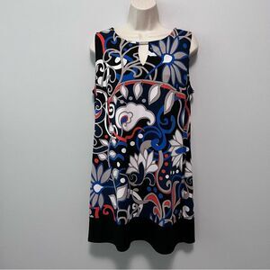 Alfani Floral Retro Style Shift Dress Size M